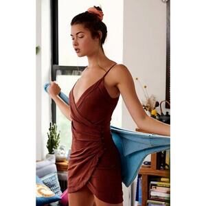 Intimately Free People Dylan Ruched Mini Slip Bodycon Dress